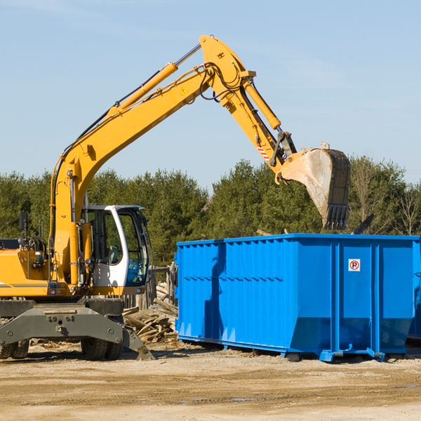 what size residential dumpster rentals are available in Phillipsport NY